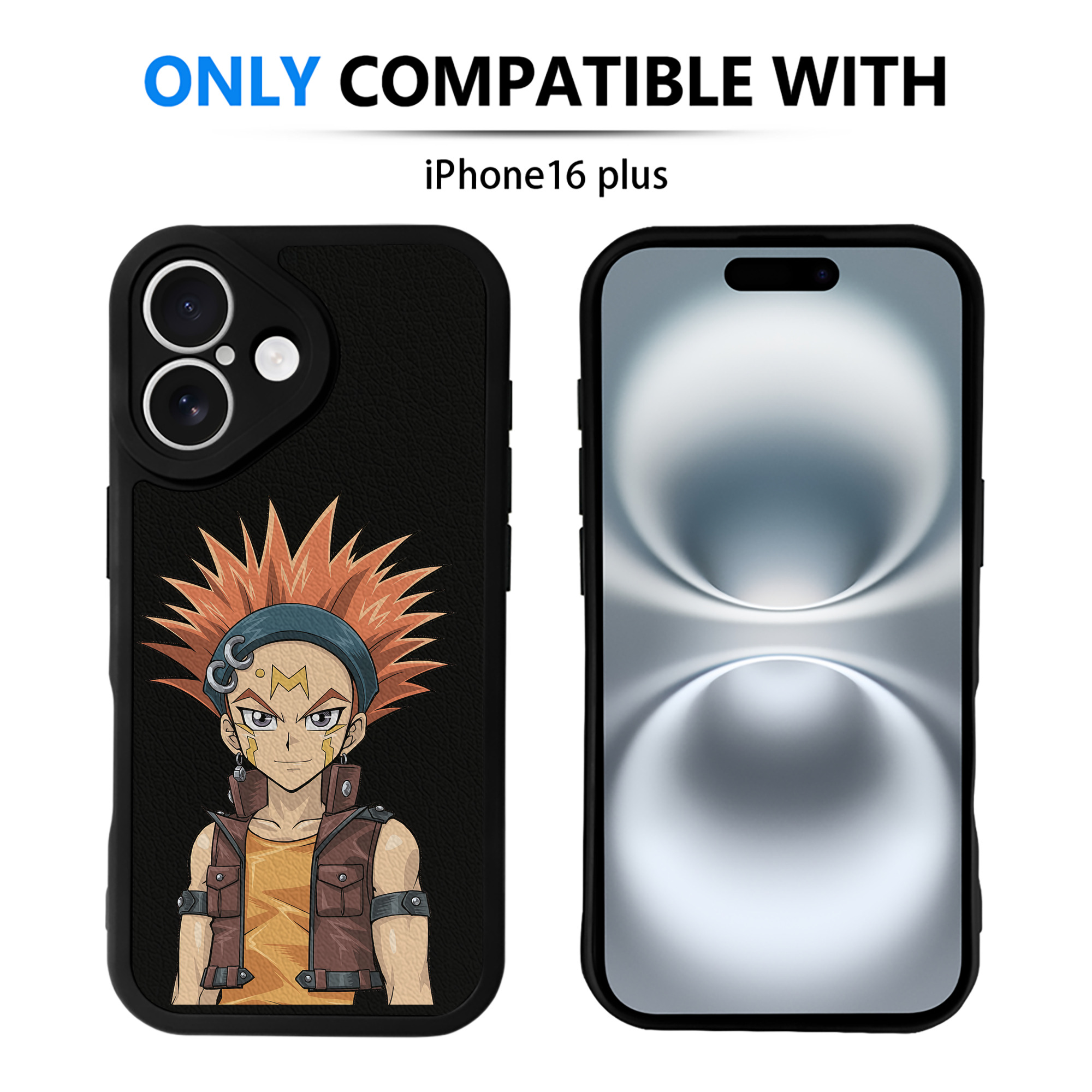 遊☆戯☆王 Yu-Gi-Oh! 【iPhone 16シリーズ対応】シリコンスマホケース（レザー調） 材質：シリコン